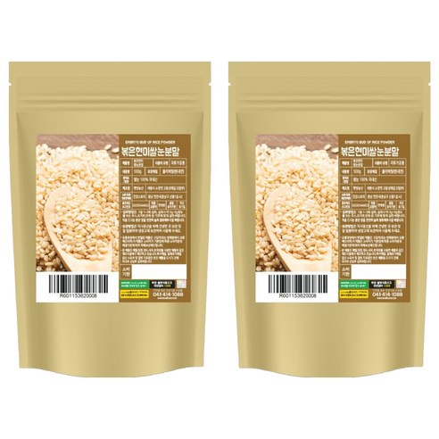 건강스토리 볶은 현미쌀눈 분말, 500g, 2개