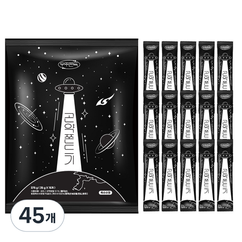 우주쫀득 곤약쫀드기, 25g, 45개