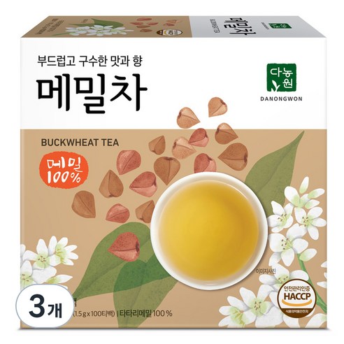 다농원 메밀차 구수한맛, 1.5g, 100개입, 3개