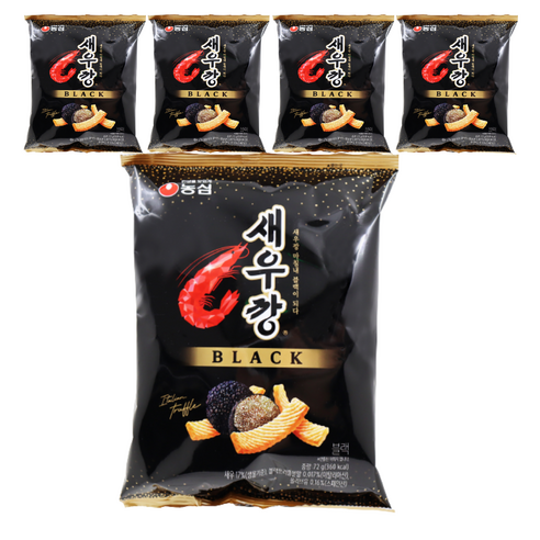 새우깡 블랙, 72g, 5개