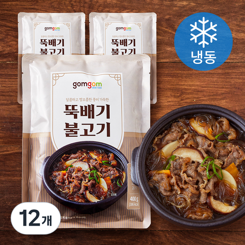 곰곰 뚝배기 불고기 (냉동), 400g, 12개