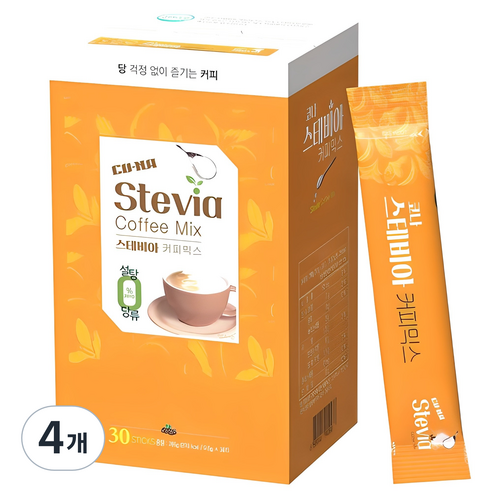 커피케이케이 코나 스테비아 커피믹스, 9.5g, 30개입, 4개