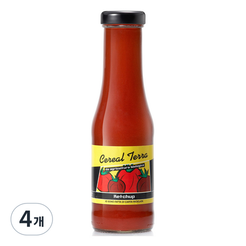 시리얼테라 유기농 케첩, 4개, 350g
