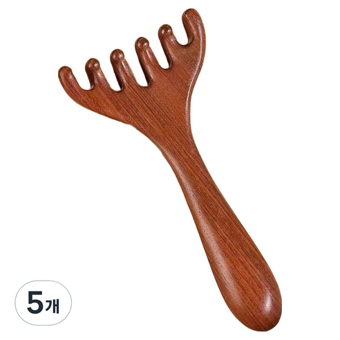 디미스 림프마사지 괄사, 5개, 사슴뿔빗