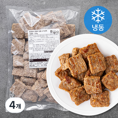 건강한끼 대용량 감칠맛 일품 고기산적 (냉동), 1kg, 4개