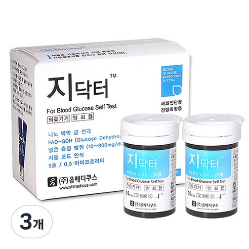 지닥터 혈당시험지, 50개입, 3개
