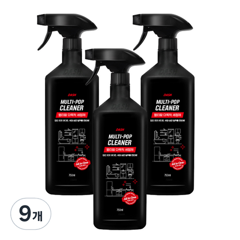 대쉬 멀티팝 다목적 세정제, 9개, 750ml