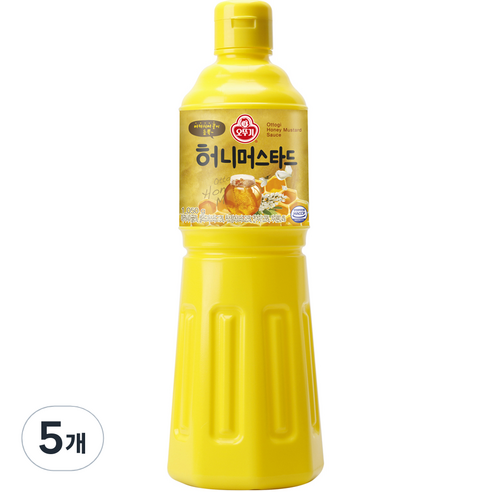 오뚜기 허니 머스타드 소스, 1.05kg, 5개