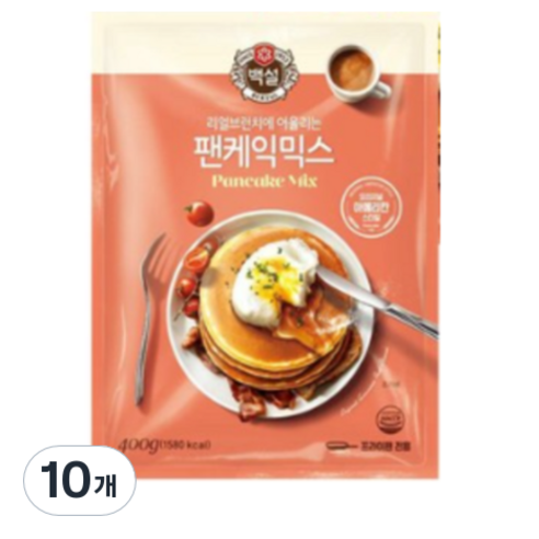 백설 팬케익믹스, 400g, 10개