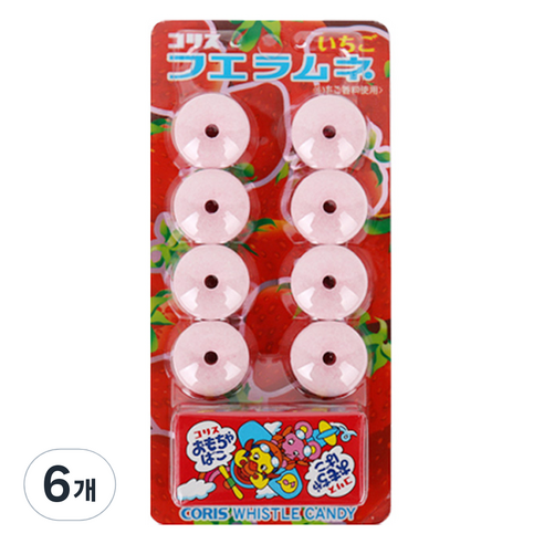 코리스_휘슬라무네딸기향, 22g, 6개