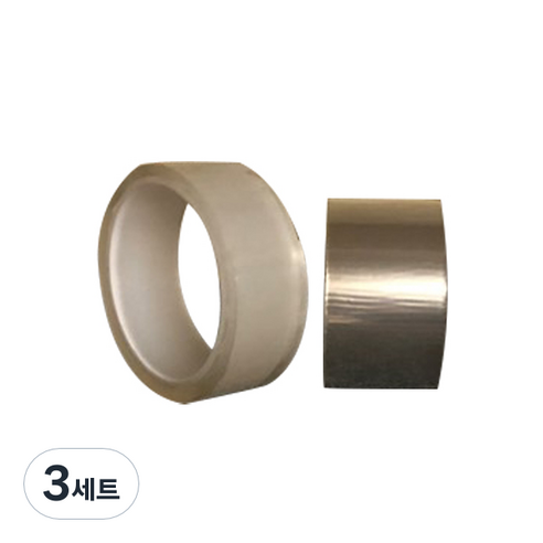 이지펀테이프 단면 실크벽지 테이프 5cm x 3m T-150vs + 양면 롤 겔 테이프 3cm x 1m 세트, 3세트
