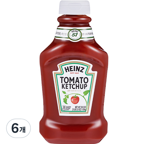 하인즈 토마토 케찹, 1.43kg, 6개