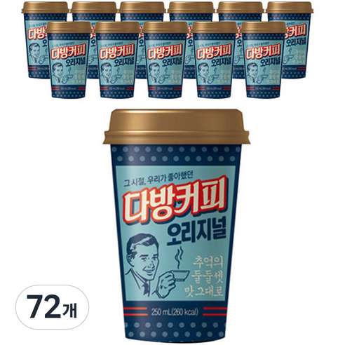 동원에프엔비 소와나무 다방 커피 오리지널, 250ml, 72개