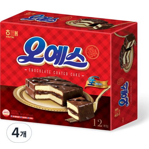 해태제과 오예스, 360g, 4개