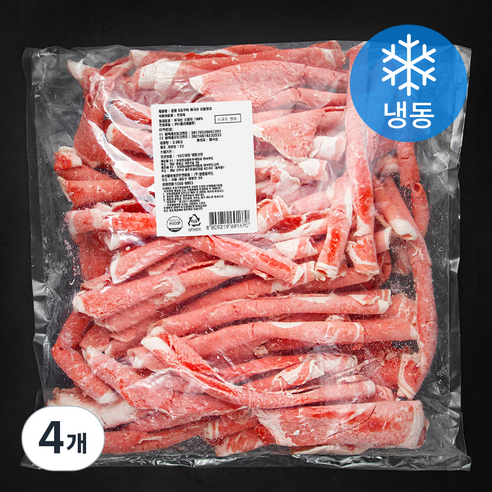 동원 5초 구이 미국산 차돌 양지 (냉동), 4개, 2kg