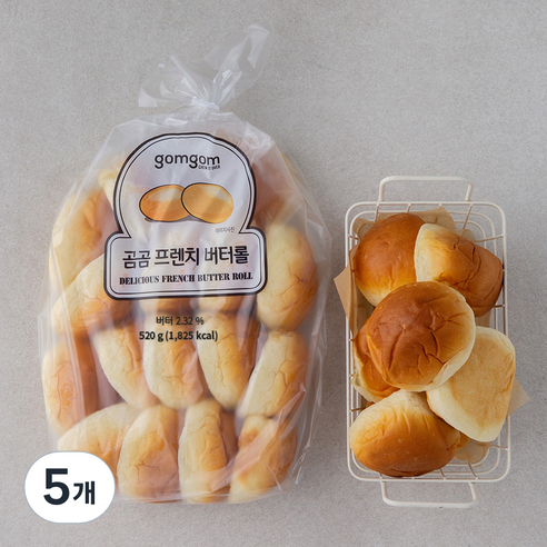 곰곰 프렌치 버터롤, 520g, 5개
