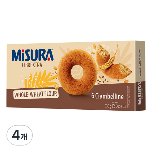 미주라 통밀도너츠, 230g, 4개