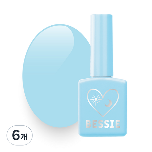 BESSIE 헬로키치 컬러 젤네일 11ml, B16 백운, 6개
