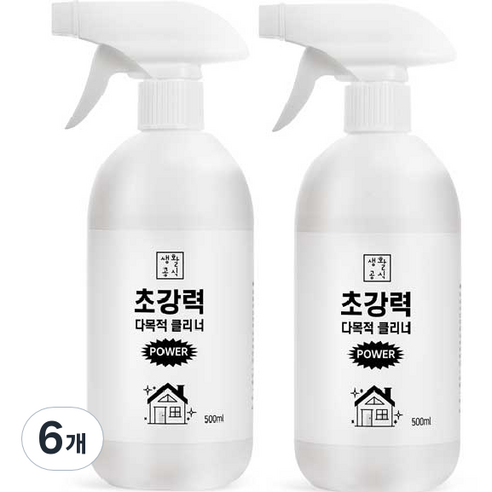 생활공식 초강력 다목적 클리너, 500ml, 6개