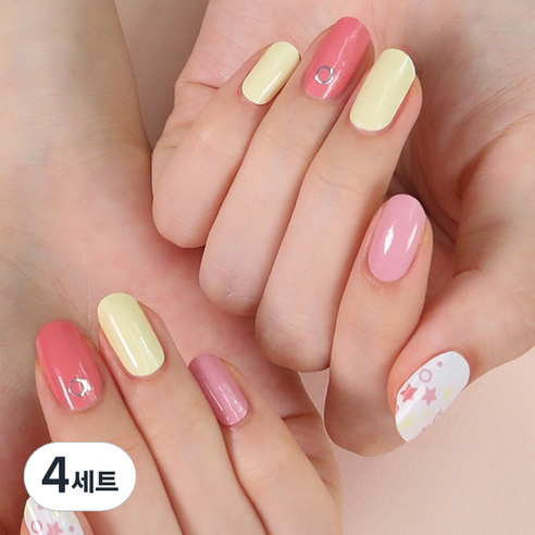 젤리넬리 네일스티커, 별꽃놀이, 4세트