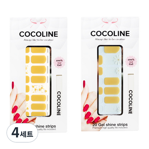코코라인 붙이는 젤네일 스트립, COCO No 129, COCO No 131, 4세트