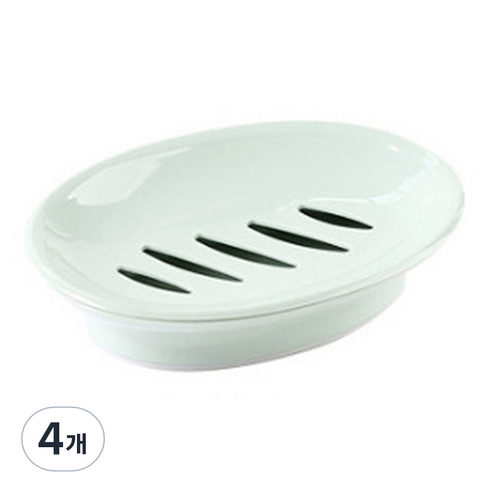 심사장홈 북유럽 욕실 비누 받침대, 4개, 그린