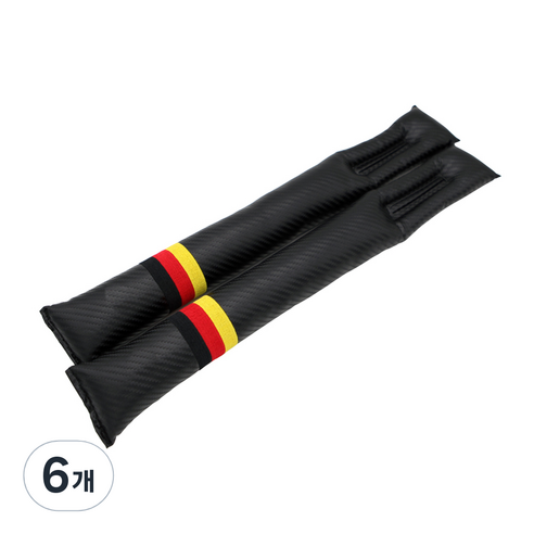 엠노블 차량용 카본룩 틈새쿠션, 카본룩 + 독일, 6개