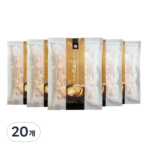 몸애조화 간편 삼계탕 재료, 20개, 30g