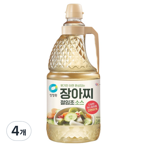 대상 청정원 장아찌 절임초 소스, 4개, 1.8L