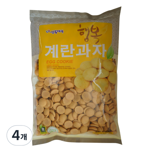 신흥제과 행복계란과자, 1kg, 4개