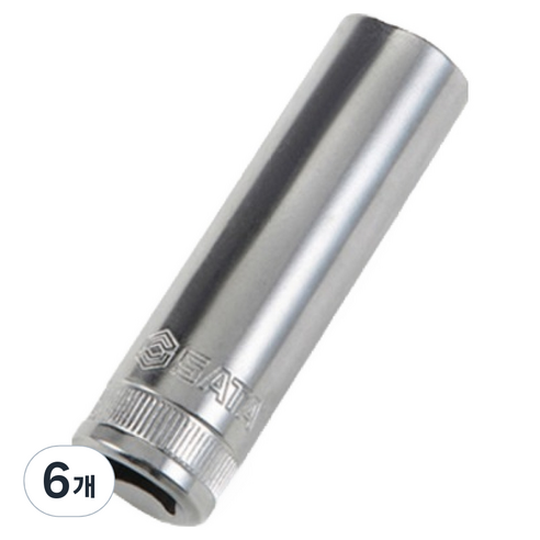 사타 육각 롱 소켓 8mm 12401, 6개