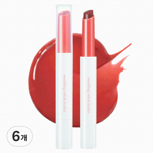 머지 모어 샤인 멜팅 스틱 밤, MS05 모어 하트, 2g, 6개