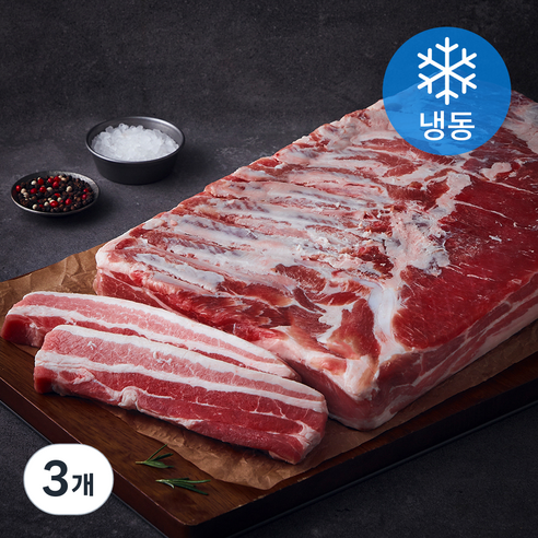 MAUM 한판 그대로 통삼겹살 (냉동), 3개, 5.2kg