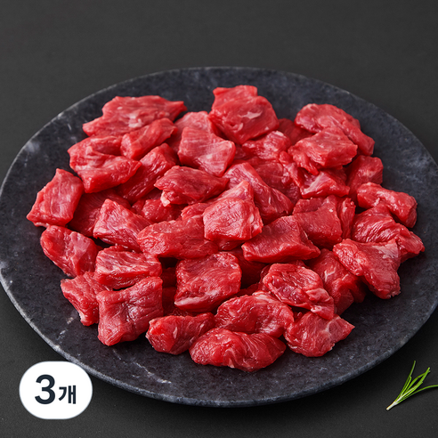 동원홈푸드 금천육우 국내산 양지 국거리용 (냉장), 500g, 3개