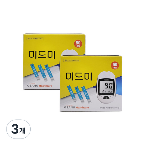 오상헬스케어 미드미 혈당시험지 100p, 3개