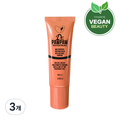 닥터포포 틴티드 피치핑크 립밤 10ml, 3개