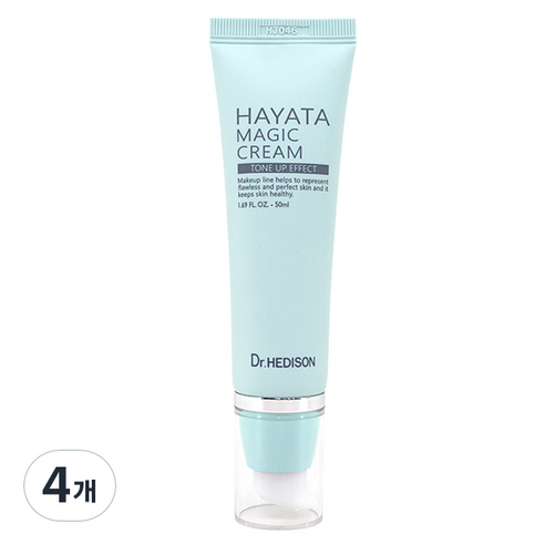 닥터헤디슨 하야타 톤업 매직크림 50ml, 블루, 4개