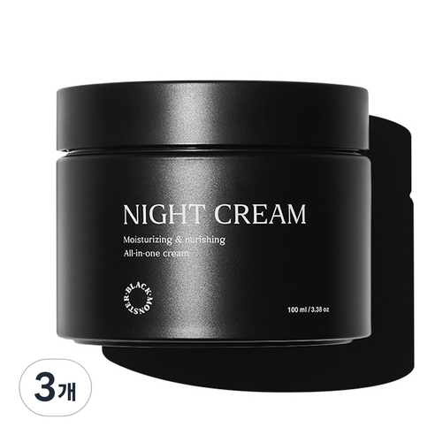블랙몬스터 나이트 크림, 3개, 100ml