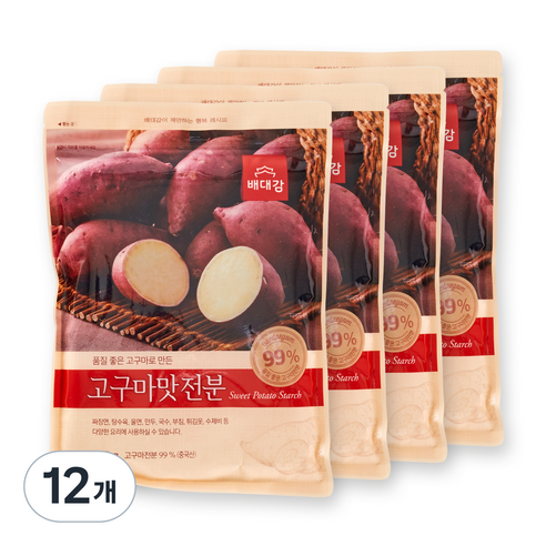 배대감 고구마맛 전분, 350g, 12개