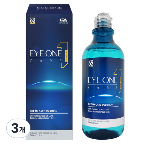아이원케어 드림 케어 솔루션 렌즈 보존액, 3개, 360ml