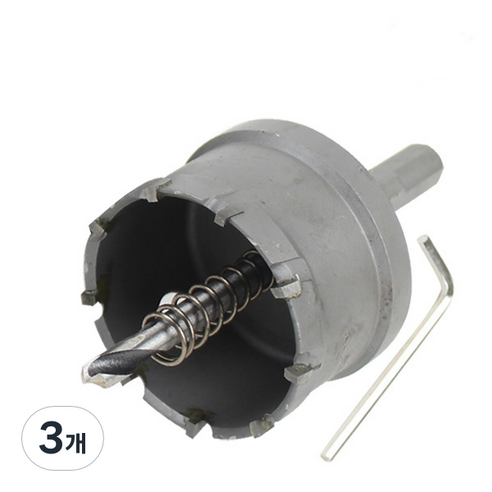 초경 홀쏘 스텐용 45mm, 3개