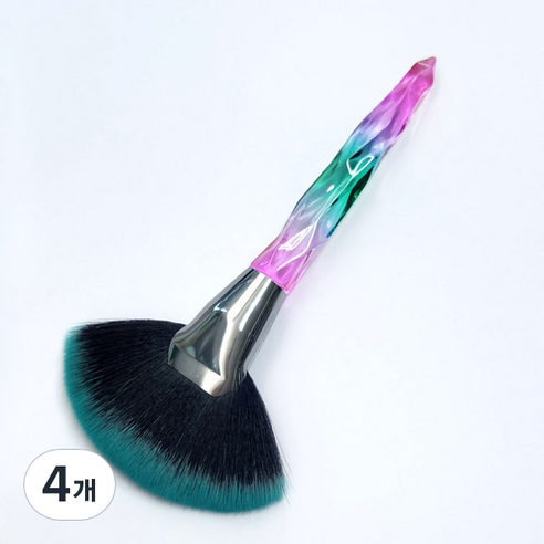 카카스 풍성모 크리스탈 더스트브러쉬 KN-B30, 혼합색상(KN-B3081), 4개