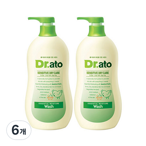 닥터아토 에센셜 모이스춰 바디워시, 500ml, 6개