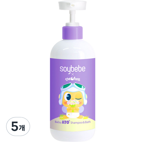 소이베베 신비아파트 유아용 샴푸 앤 바스, 5개, 470ml