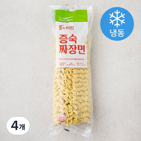풀스키친 증숙 짜장면 (냉동), 1kg, 4개