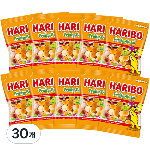 하리보 프리티부시, 100g, 30개