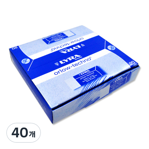 리라 올로테크노 지우개 대, 40개