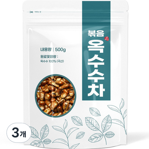 볶음 옥수수차, 500g, 1개입, 3개