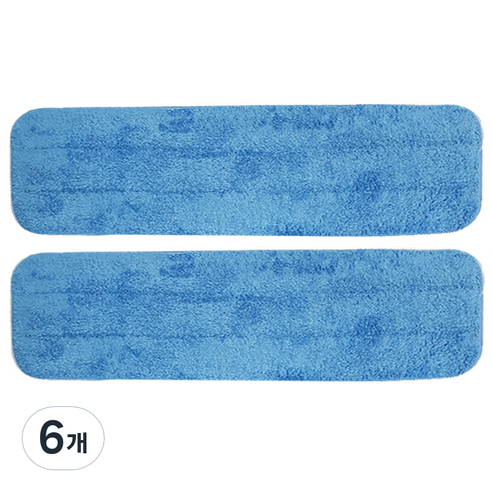 월드크린 초극세사 컷팅 A형 교체형 걸레 60cm, 6개