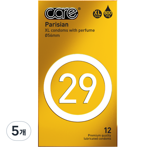 care 29 콘돔 XL 56mm, 12개입, 5개